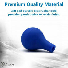 Load image into Gallery viewer, 10ml Graduated Dropper Glass Pipette Scale Line Lab Liquid Dropping Pipet Blue Rubber Head Pipettors