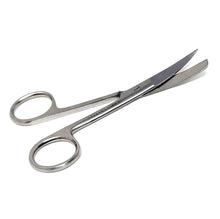 Load image into Gallery viewer, Lab Dissecting Scissors, Sharp/Blunt, 4.5", Curved, Stainless Steel
