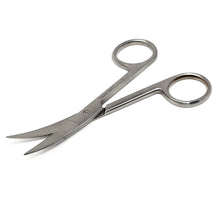 Load image into Gallery viewer, Lab Dissecting Scissors, Sharp/Sharp, 4.5", Curved, Stainless Steel
