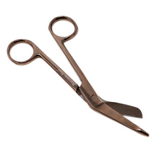 Load image into Gallery viewer, Left Handed Gauze Scissors 5.5" Rose Gold Color With Round Safe Blade Tip Design, Stainless Steel
