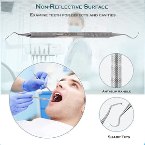 5 Pcs Dental Care Kit, Portable Metal Toothpick Storage Tube Set Tooth Brush Plaque Remover Tool Kit Teeth Whitening Oral Hygiene Care Tools for Home Use