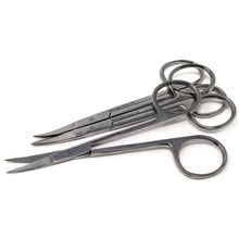 Load image into Gallery viewer, Micro Dissecting IRIS Lab Scissors 4.5" Curved, Stainless Steel, 3 Pcs Set
