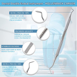 5 Pcs Oral Hygiene Kit Stainless Steel Dental Tools Professional Deep Cleaning Scaler Teeth Care Set