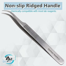 Load image into Gallery viewer, Lab Forceps Eagle Beak Needle Point Tip 4.75" Tweezers, Stainless Steel, Ridged
