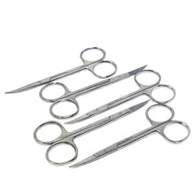 Load image into Gallery viewer, Micro Dissecting IRIS Lab Scissors 4.5" Curved, Stainless Steel, 5 Pcs Set
