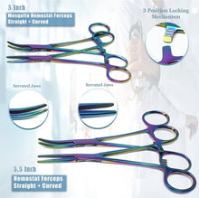 Load image into Gallery viewer, 24 Pcs Advanced Dissecting Kit Stainless Steel Instruments w/ Farabeuf Retractor with Zippered Case
