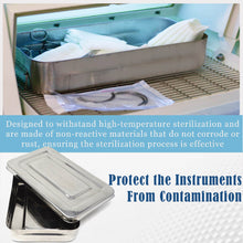 Load image into Gallery viewer, Stainless Steel Medical Sterilizer Box Instrument Organizer Storage Bin with Lid - 10L x 6W x 2H
