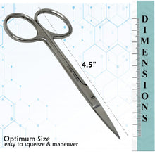 Load image into Gallery viewer, Stainless Steel Iris Dissecting Scissors 4.5", Straight, Fine Point
