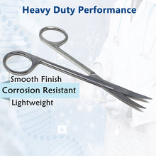Load image into Gallery viewer, Lab Dissecting Iris Sharp Fine Point Scissors. 4.5", Curved
