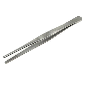 Dissecting Thumb Forceps Tweezers 4.5" (11.43cm), Blunt Serrated Tips