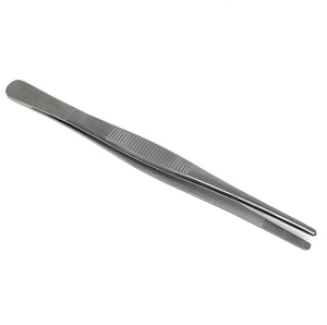 Dissecting Thumb Forceps Tweezers 5.5" (14 cm), Blunt Serrated Tips