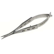 Load image into Gallery viewer, Castroviejo Micro Scissors 3.5" Straight, Fenestrated Flat Handle
