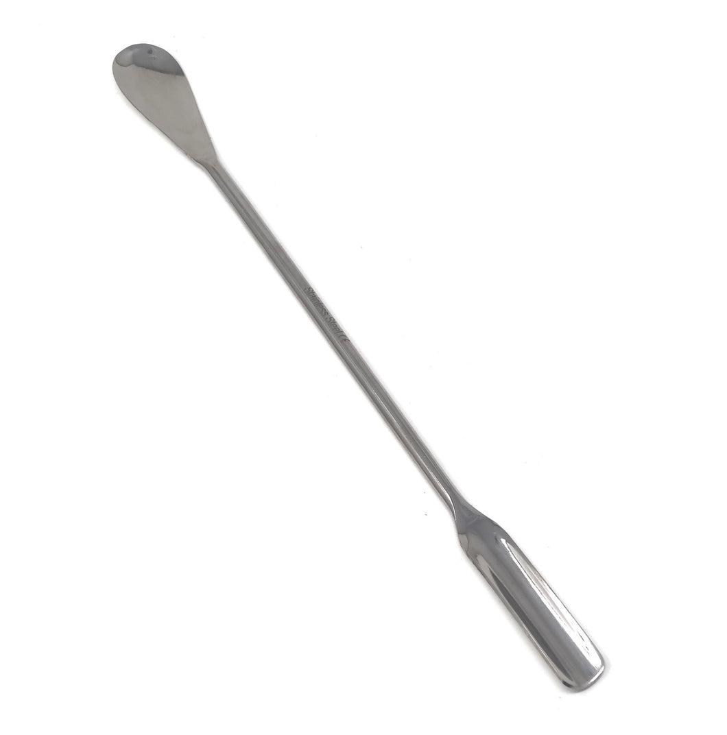 Stainless Steel Double Ended Micro Lab Spatula Sampler, Spoon/Scoop Ends, 7