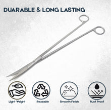 Load image into Gallery viewer, Fine Point Large Dissecting Scissors 12" Curved, Stainless Steel

