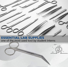 Load image into Gallery viewer, Micro Dissecting IRIS Lab Scissors Angled Blades 4.5" Stainless Steel Shears
