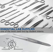 Load image into Gallery viewer, Iris Eye Tissue Dissecting Forceps 4" Fine Point Straight 1x2 Teeth Tips Jaws
