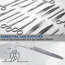 Load image into Gallery viewer, Iris Eye Tissue Dissecting Forceps 4" Fine Point Half Curved 1x2 Teeth Tips Jaws
