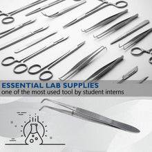 Load image into Gallery viewer, Iris Eye Tissue Dissecting Forceps 4" Fine Point Full Curved 1x2 Teeth Tips Jaws
