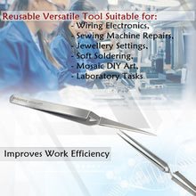 Load image into Gallery viewer, Lab Forceps Cross Lock 4.5" Tweezers, Stainless Steel
