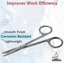 Load image into Gallery viewer, Micro Dissecting IRIS Lab Scissors 4.5" Straight, Stainless Steel, 3 Pcs Set
