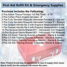Load image into Gallery viewer, First Aid Kit 42/pk Surgical Suture Medical Trauma Dressing Supplies
