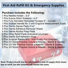 Load image into Gallery viewer, First Aid Kit 28/pk Emergency Medical Trauma Dressing Supplies
