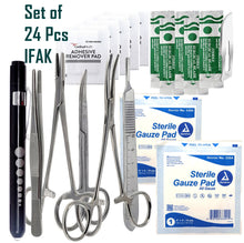 Load image into Gallery viewer, First Aid Kit 24/pk Emergency Medical Trauma Dressing Supplies

