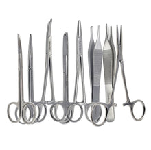 Load image into Gallery viewer, 8 Pcs Laceration Dissecting Set Complete Suture Instrument Kit, Stainless Steel Tools

