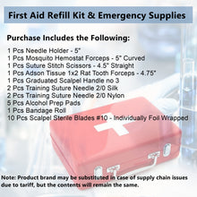 Load image into Gallery viewer, First Aid Kit 25/pk Emergency Medical Trauma Dressing Supplies
