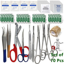 Load image into Gallery viewer, First Aid Kit 70/pk Emergency Medical Trauma Dressing Supplies
