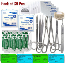 Load image into Gallery viewer, First Aid Kit 39/pk Emergency Medical Trauma Dressing Supplies
