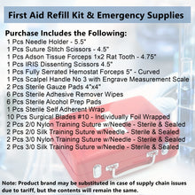 Load image into Gallery viewer, First Aid Kit 39/pk Emergency Medical Trauma Dressing Supplies
