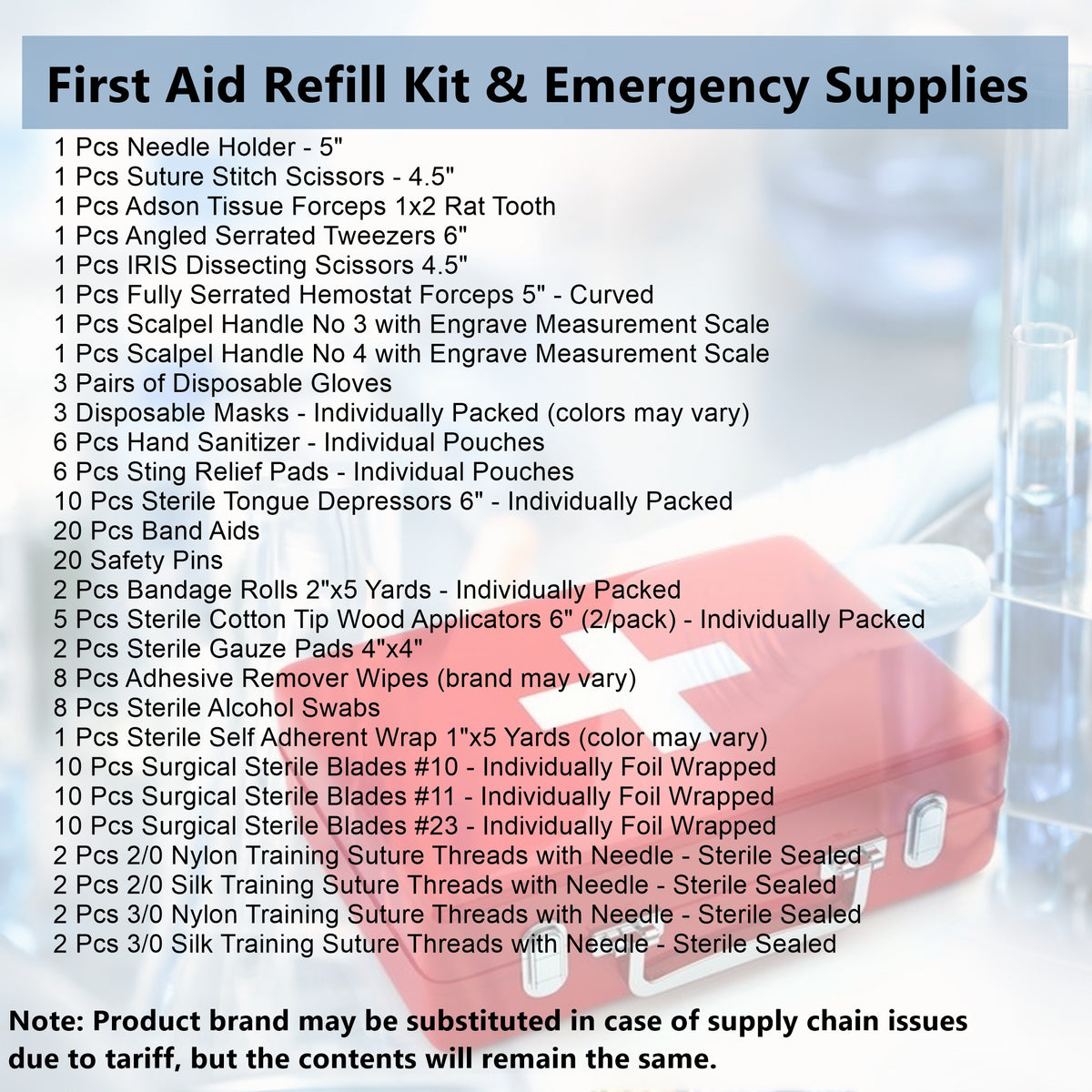 First Aid Kit 140/pk Emergency Medical Trauma Dressing Supplies – A2ZSCILAB