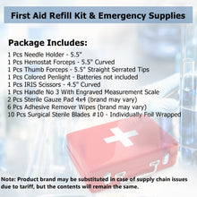 Load image into Gallery viewer, First Aid Kit 24/pk Emergency Medical Trauma Dressing Supplies
