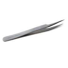 Load image into Gallery viewer, Lab Forceps Fine Point Offset Straight Tip 4.75" Tweezers, Stainless Steel

