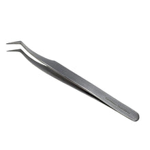 Load image into Gallery viewer, Lab Forceps Fine Point Shouldered Angle Tip 4.5" Tweezers, Stainless Steel
