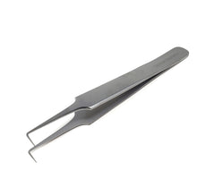 Load image into Gallery viewer, Lab Forceps Right Angled Needle Point Tip 4.75" Tweezers, Stainless Steel
