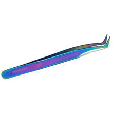 Load image into Gallery viewer, Stainless Steel Watch &amp; Jewelery Repair Tweezers #6 Forceps, Fine Point, Multi Rainbow Color, Premium Quality

