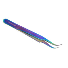 Load image into Gallery viewer, Stainless Steel Watch &amp; Jewelery Repair Tweezers #7 Forceps, Fine Point, Multi Rainbow Color, Premium Quality
