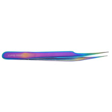 Load image into Gallery viewer, Stainless Steel Watch &amp; Jewelery Repair Tweezers #8 Forceps, Fine Point, Multi Rainbow Color, Premium Quality
