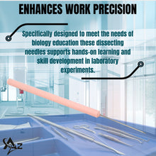 Load image into Gallery viewer, 12/Pack Plastic Handle Dissecting Dissection Teasing Needle Straight
