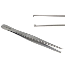 Load image into Gallery viewer, Precision Blunt Jaws Kocher 1x2 Rat Tooth Thumb Forceps 5.5&quot;
