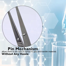 Load image into Gallery viewer, Iris Eye Dressing Dissecting Forceps 4" Fine Point Full Curved Serrated Tips
