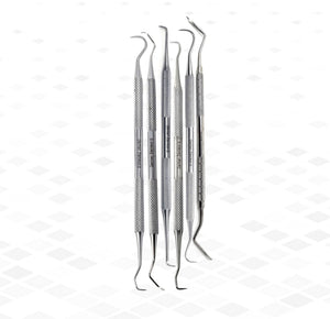 Professional Dental Sickle Scalers | Double-Ended Stainless Steel Tartar Remover For Dentists & Veterinary Use