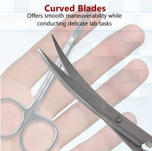 Load image into Gallery viewer, Micro Dissecting IRIS Lab Scissors 4.5" Curved, Stainless Steel, 3 Pcs Set
