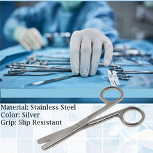 Load image into Gallery viewer, Lab Dissecting Scissors, Blunt/Blunt. 4.5", Straight, Stainless Steel
