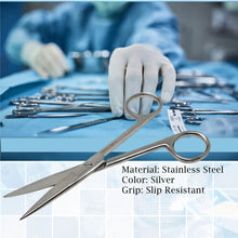 Load image into Gallery viewer, Lab Dissecting Scissors, Sharp/Sharp, 5.5", Straight, Stainless Steel
