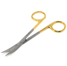 Load image into Gallery viewer, TC Dissecting Iris Sharp Fine Point Scissors, 4.5", Curved
