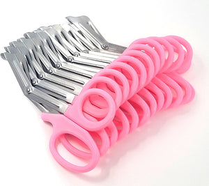 12/Pack Baby Pink Handle Trauma Shears 7.25" Stainless Steel Scissors for Paramedics, EMT, Nurses, Firefighters + More