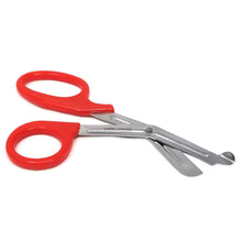 Load image into Gallery viewer, Trauma Shears 7.25" Paramedic Scissors Stainless Steel Serrated Blade, Red
